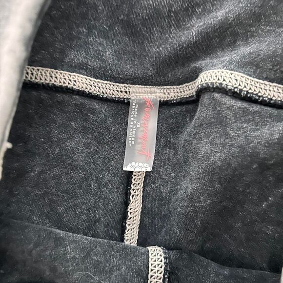 Free People movement New Flow Leggings Vintage Black Washed contrast stitch XS - Picture 8 of 8